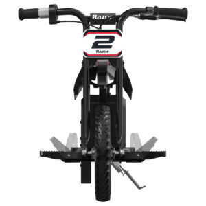 MX125 in black foot pegs