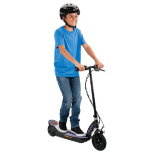 PowerCore E100 in purple action shot