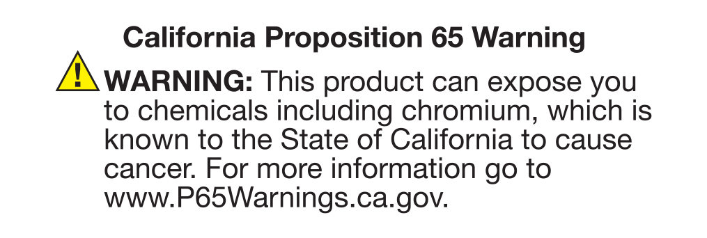 The Prop 65 Warning Label