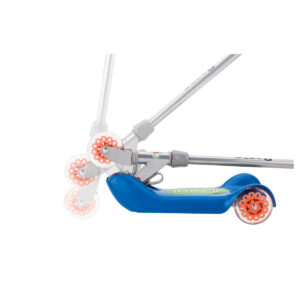 Folding Kiddie Kick scooter in blue folding