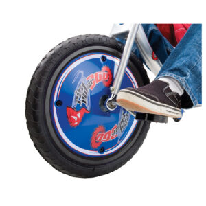 RipRider 360 in blue front wheel