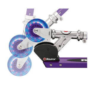 S Folding Scooter in purple folding