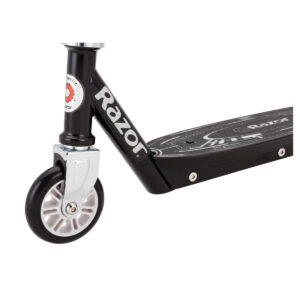 Tekno scooter on black wheel